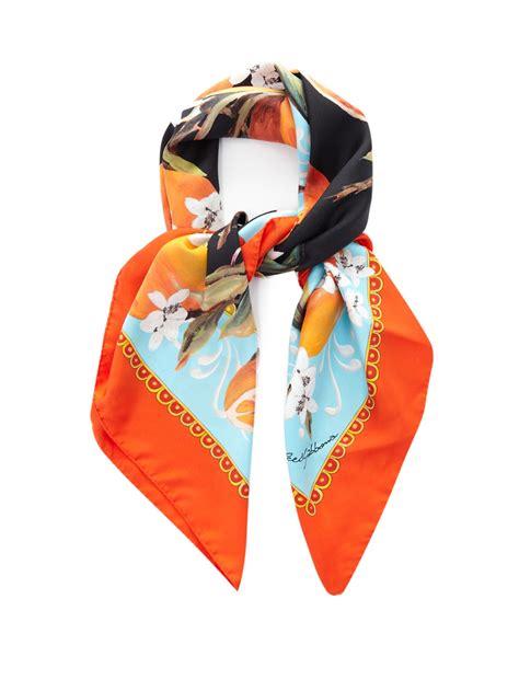 dolce and gabbana silk scarf